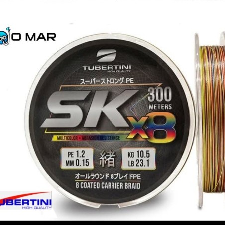 Trenzado Tubertini SK x8 300m. Multicolor