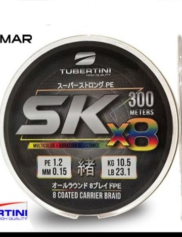 Trenzado Tubertini SK x8 300m. Multicolor