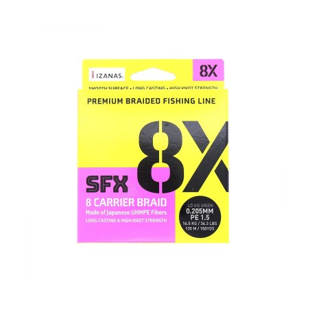 Trenzado SFX 8X 300m. Verde Musgo