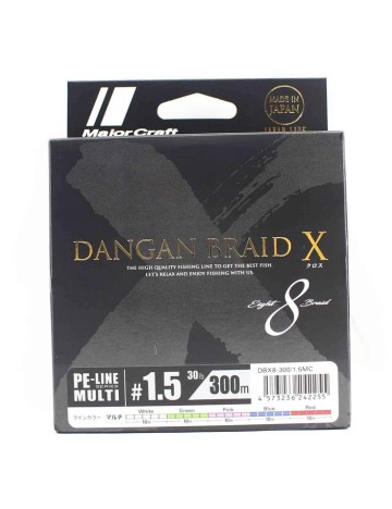 Trenzado Major Craft Dangan x8 300m. Multicolor 1.5