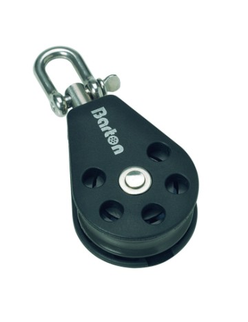 Polea simple Barton giratoria