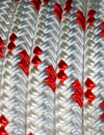 Driza Polybraid Blanco/Rojo