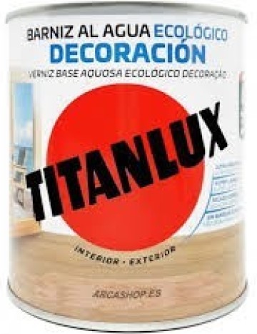 Barniz Titanlux Al Agua 750ml. Satinado